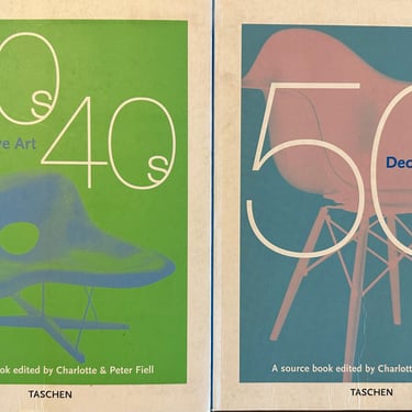 30s 40s & 50s Decorative Art by Taschen, Two Book Softcover Set, 2000 