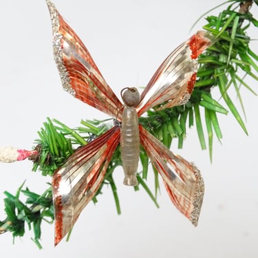 RESERVED LISTING for CARLA-------------------------------------Antique 1950's Butterfly Ornament, Vintage Retro Holiday Decor 