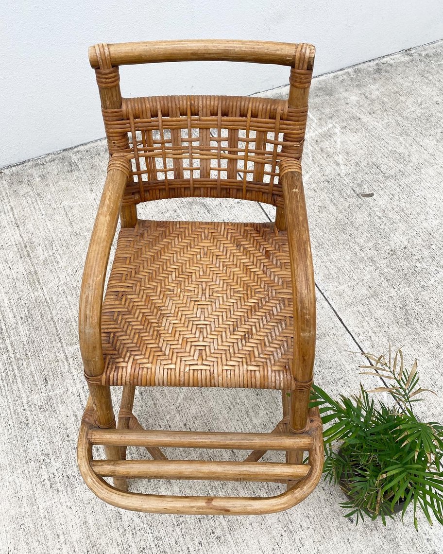 Wicker High Chair Revival Vintage North Loop Austin, TX