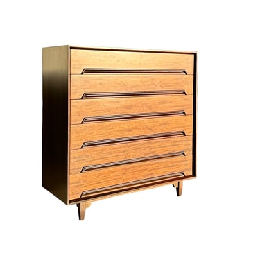 Mid Century Modern Walnut Dresser by Drexel Furniture 