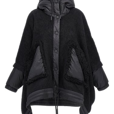 Moncler Grenoble Women Felt Nylon Cape