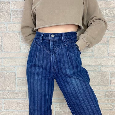 Rocky Mountain Pinstriped Western Jeans / Size 27 28 