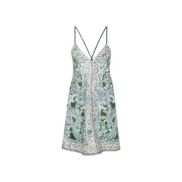 Zimmermann Ottie Swing Paisley Minen Mini Dress Women