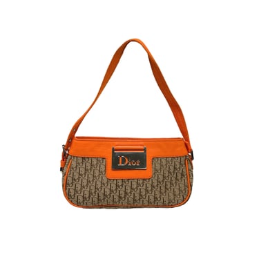 Dior Orange Logo Shoulder Bag