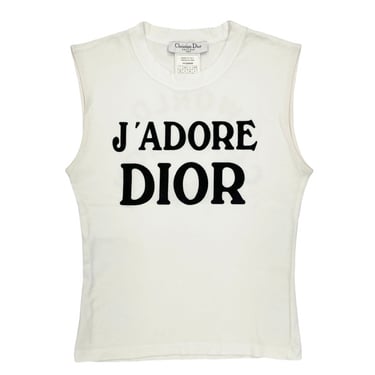 Dior J'adore White Tank Top