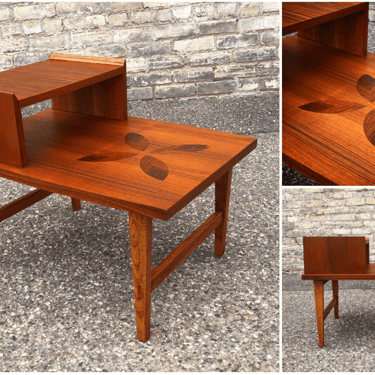 Lane Accent Table With Rosewood Inlay 
