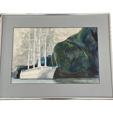 Free Shipping Within Continental US - Signed Framed Art by Walter R. Kintner 