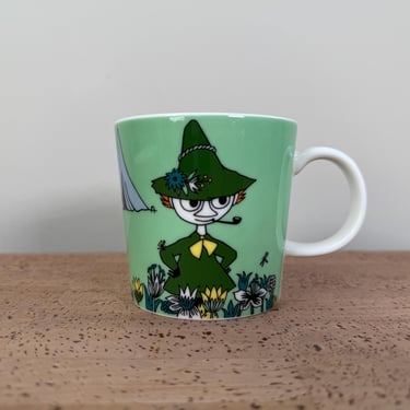 Arabia Finland Moomin Mug | Snufkin | Green 