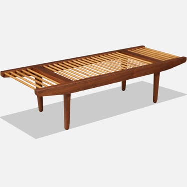 California Modern Dowel Bench by Milo Baughman