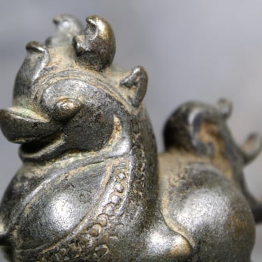 RARE! Antique Bronze Burmese Lion Weight | Chinthe Lion Bronze Sculpture | Siamese Weight | Circa 1800s | FREE SHIPPING 