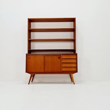 Danish freestanding vintage bookshelf system/ book case teak by Bengt Ruda, 1960s 