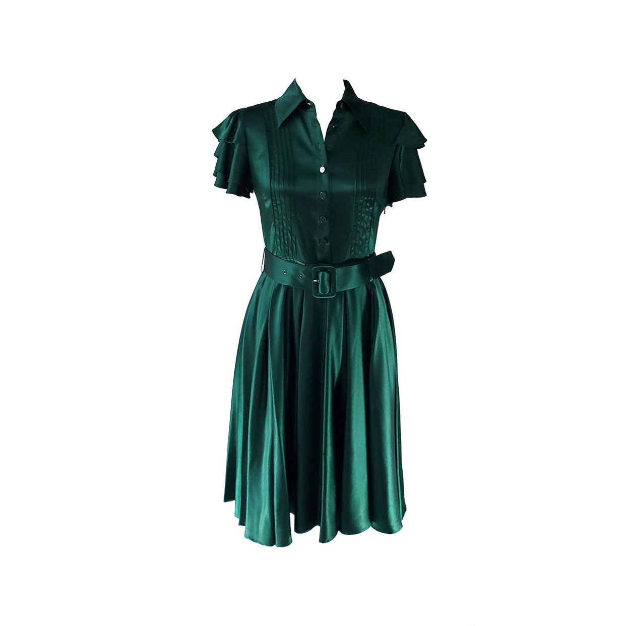 Catherine Malandrino Emerald Green Silk Cocktail Formal Dress | Making Mid  Century Mod - San Francisco, CA | ATTIC