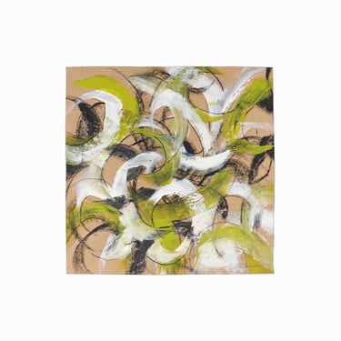 Kathy Blankley Roman Oil Painting on Paper Abstract Expressionist 