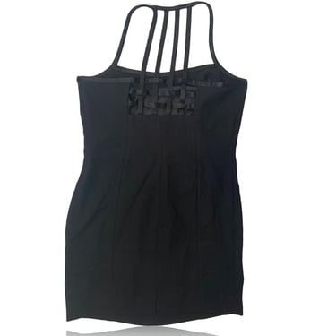 90s Black Caged Strappy Mini Dress // Jones New | Rad Things Vintage -  Atlanta, GA | ATTIC