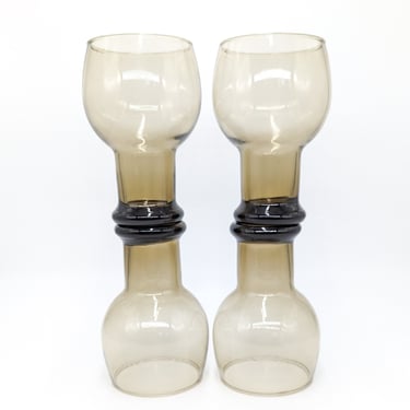 Vintage Amber Cocktail Glasses, Set of 4 