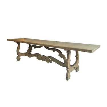 Olive Green Painted Dining Table