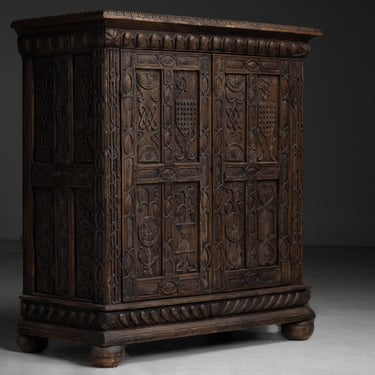 Primitive Carved Cabinet