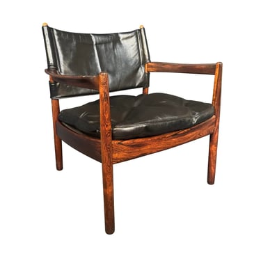 Vintage Scandinavian Mid Century Modern Lounge Chair by Gunnar Myrstand 