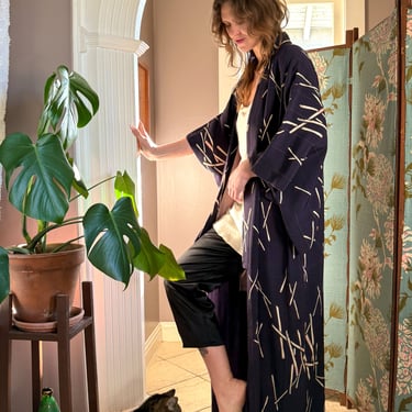 40s Crepe Silk Kimono | S-XL