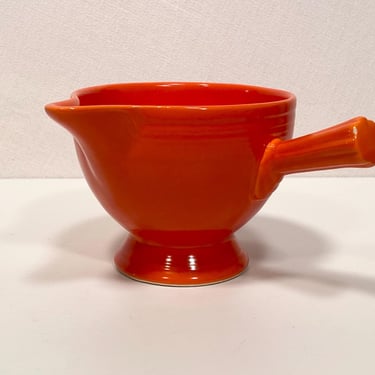 Pre-1938 Fiesta Red Stick Handle Creamer 