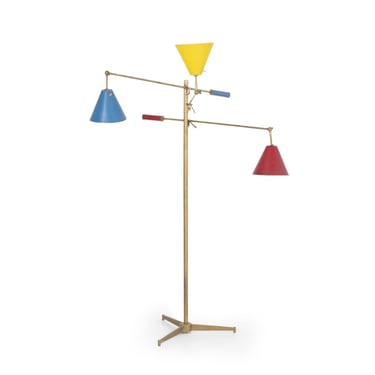 Angelo Lelii for Arredoluce, Triennale Floor Lamp, Model 12128