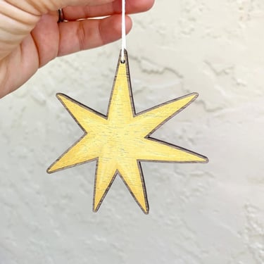 CBD Wooden North Star Ornament