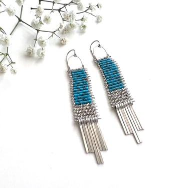 Silver and Turquoise Demimonde Earrings