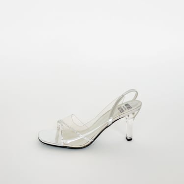 Clear Lucite Heels (8.5)