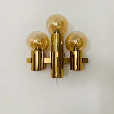 Mid-Century Modern Brass Sputnik Wall Lamp | 1960s 