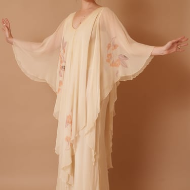 Birdsong Chiffon Gown - XL