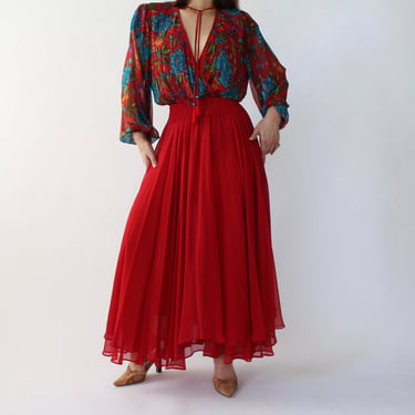 Vintage Diane Freis Silk Dress