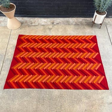 Mid-Century Modern Wool Abstract Rug/Carpet, c.1960’s 