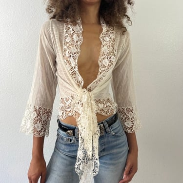 Vintage 1920s White Lace Top by VintageRosemond