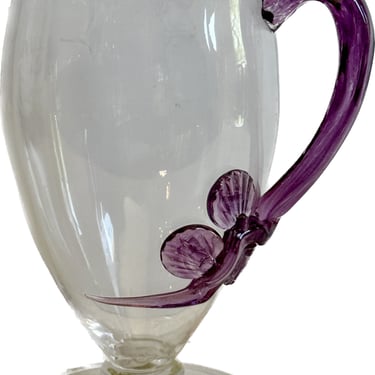 Amethesyt Venetian Iced Tea Glass Frederick Carder for Stuben 