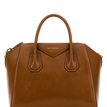 Givenchy Woman Caramel Leather Small Antigona Handbag