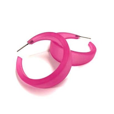 Emily hoops, hot pink