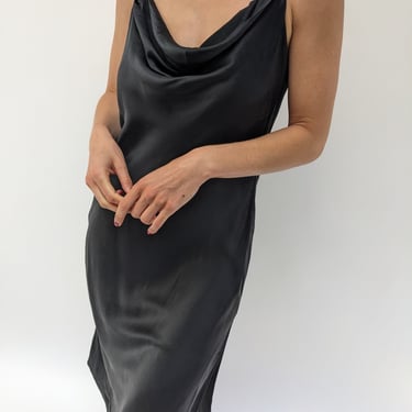 Lovely 90s Backless Silk Slip Dress