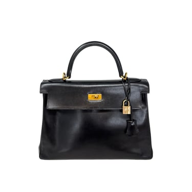 Private Listing Hermes Black Leather Kelly Purse