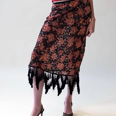 Devoré Velvet Skirt | Voyage Invest in the Original 