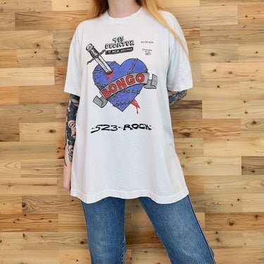 90's Vintage Bongo New Orleans Fashion Tee Shirt T-Shirt 