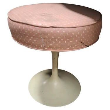 Pink Seat "Tulip" Stool Designed by Eero Saarinen for Knoll 