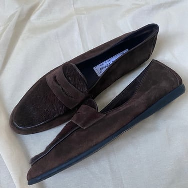 Vintage Andre Assous Pony Hair Loafers 