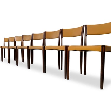 Palisander Dining Chairs (set of 8) by Randers Mobelfabrik, Circa 1960s - Please ask for a shipping quote before you buy. 