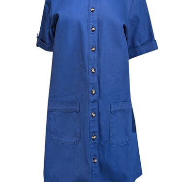 Sezane - Blue Denim "Alwena" Dress Sz 10