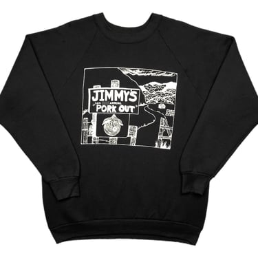 Vintage 80s/90s “Jimmy’s 14th Annual Pork Out” BBQ Festival/Competition Graphic Crewneck Sweatshirt Pullover Size Large 