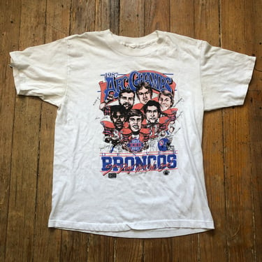 1980s AFC Championship Broncos Tee Small Medium 