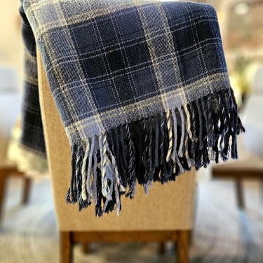 Pendleton Wool Blanket Beautiful Blue Plaid 