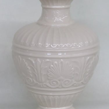 Lenox Porcelain Athenian Collection Grecian Ivory and Gold Embossed Vase 3549B