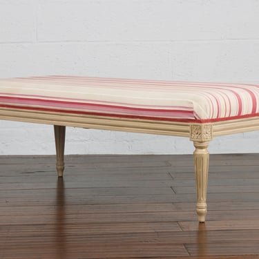 French Louis XVI Style Painted Bench or Ottoman 