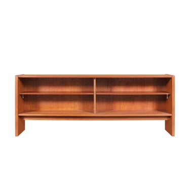 Danish Modern Low-Profile Credenza or Bookcase with Glass Doors by Skovby Møbelfabrik